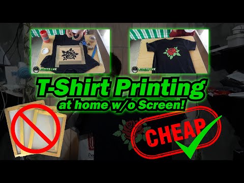 T-SHIRT PRINTING W/OUT SCREEN | T-SHIRT PRINTING AT HOME | T-SHIRT PRINTING CHEAP  SCREEN LIFE