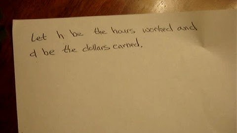 math 095 Independent and Dependent variables