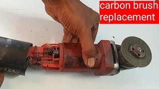 angle grinder carbon brush replacement | how replace worn carbon brush of grinder | angle grinder