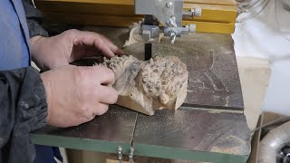 Woodturning | Colored Maple Burl Bracelet With UV Resin Finish from an Offcut