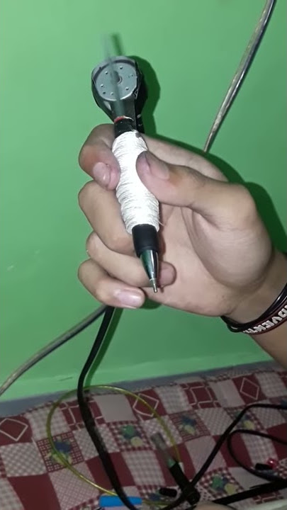 Mesin tatto rakitan. Baca deskripsi