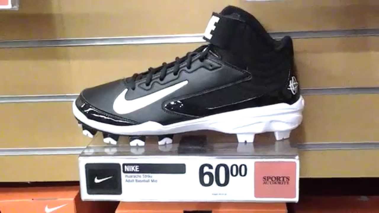 nike huarache strike mid metal baseball cleats