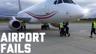 FUNNIEST AIRPORT FAILS \& MOMENTS