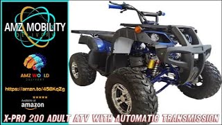 Overview X-PRO 200 Adult ATV with Automatic Transmission w/Reverse, Big 23"/22" Aluminium, Amazon