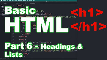 HTML Heading Tutorial