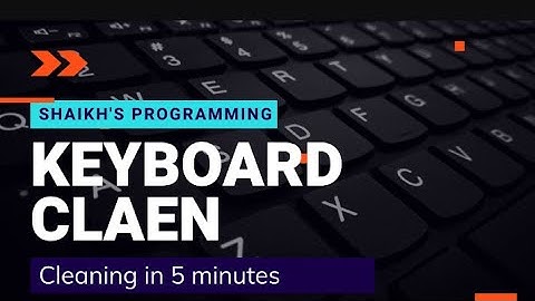 Keyboard cleaning Tricks