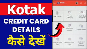 Kotak Mahindra Bank App Me Credit Card Kaise Dekhe | Check Credit Card Details in Kotak Bank App