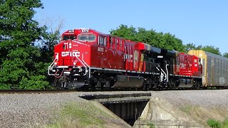 CPKC 357 and 251 with new units in CPKC paint May 25, 2024