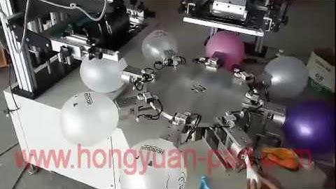 Automatic 2 color balloon screen printing machine