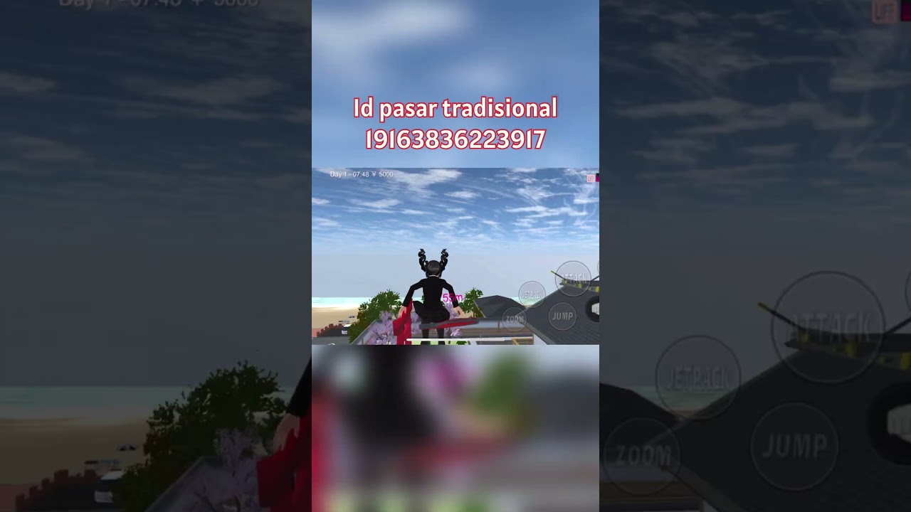 ID props Sakura School Simulator pasar tradisional