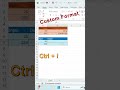 Custom Format #computer #excelshortcuts #hilights #Productivity #symbol  #computereducation