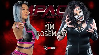 WWE 2K22 (PS5) Mia Yim vs Rosemary