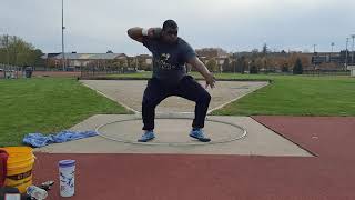 Shot Put Non Reverse Full Throw #3