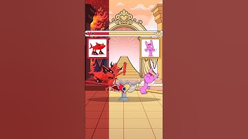 Thumbnail of THE WAR BETWEEN ANGELS AND DEMONS. WHO WILL YOU SAVE!? #shorts  #italianbrainrot #animation