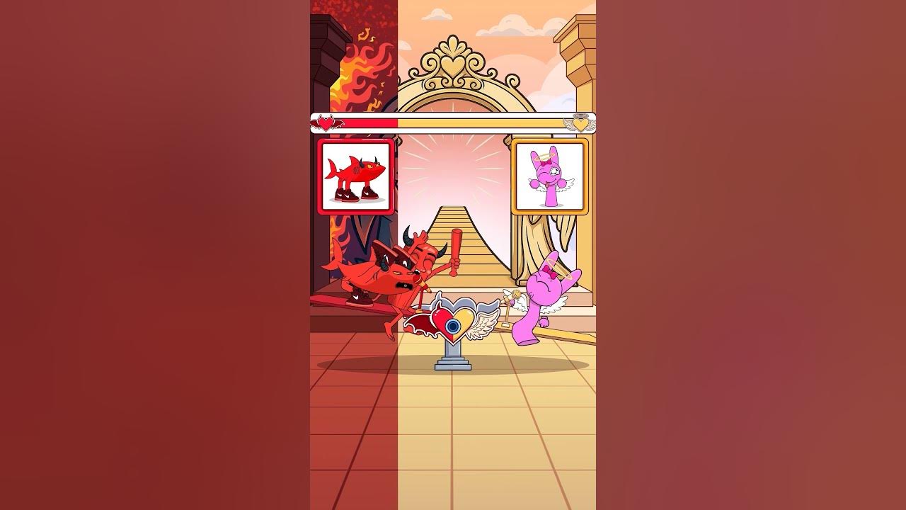 THE WAR BETWEEN ANGELS AND DEMONS. WHO WILL YOU SAVE!? #shorts  #italianbrainrot #animation