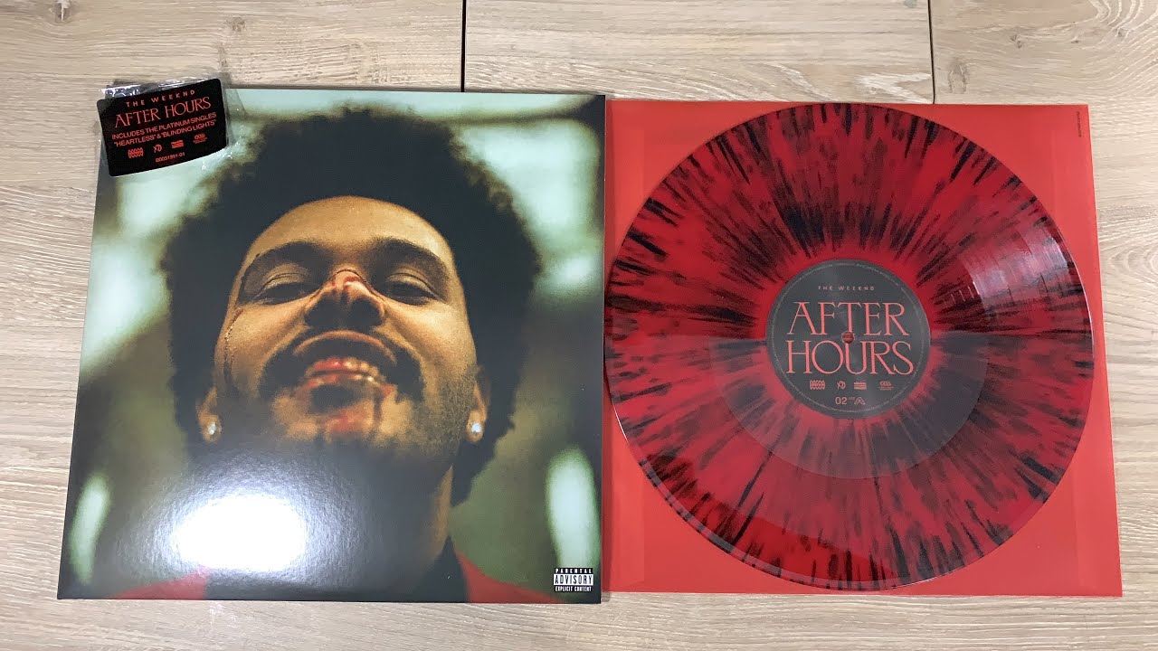 The Weeknd After Hours Vinyl 002 (Red & Black Splatter) 