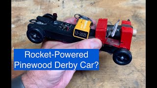 Rocket-Powered Pinewood Derby Car?