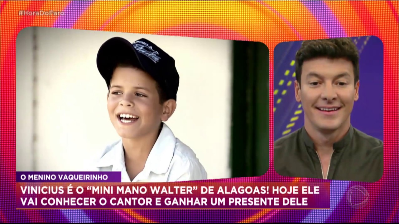 Menino vaqueiro quer conhecer o ídolo Mano Walter e ganhar um presente dele