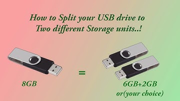 Partition your USB Drive to two Different storage units.
