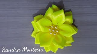 DIY: COMO FAZER FLOR DE FITA SUPER FÁCIL – PARA INICIANTES