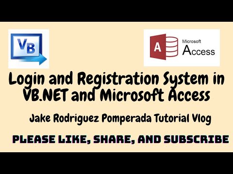 Login and Registration System VBNET and MS Access