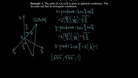 Calculus 15.8 Integrals in Spherical Coordinates