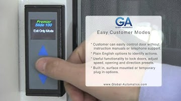 Automatic doors  The Premier-Slide 100 Automatic Door Equipment by Global Automatics