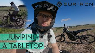 Finding a Table-top Jump in a Field on my Sur Ron X 2021