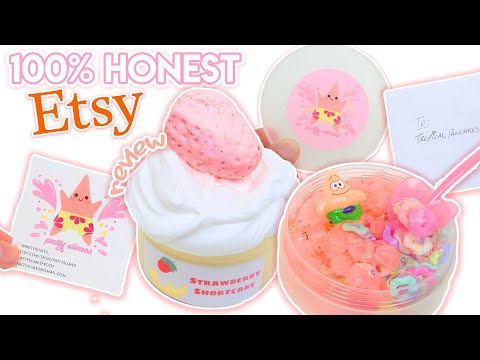 100% HONEST UNDERRATED ETSY SLIME SHOP REVIEW *Satisfying Clear and DIY Clay Slimes!!*