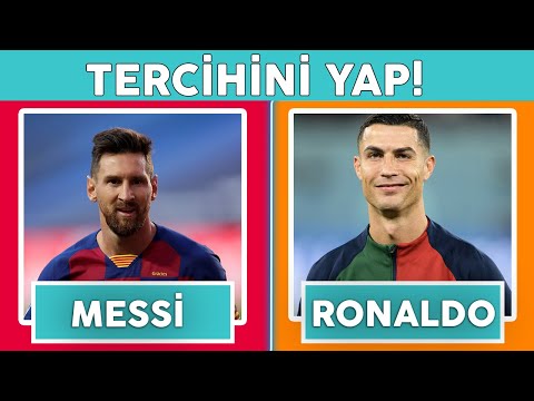 Ronaldo Mu Messi Mi ? | Tercihini Yap ⋮ Futbol Otoritelerinin Bile Karar Vermekte Zorlandığı Seçim!
