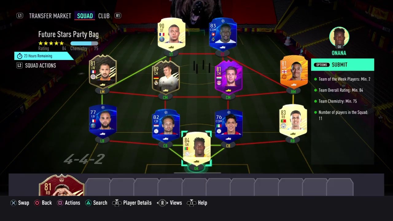 Future Stars Party Bag Fifa21 i need to put in SBC Kylian Mbappe