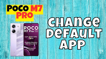 POCO M7 Pro default app settings | How to change default app POCO M7 Pro #new