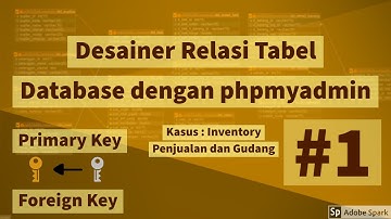 Paling Gampang Desainer Relasi ERD Table Database dengan phpmyadmin