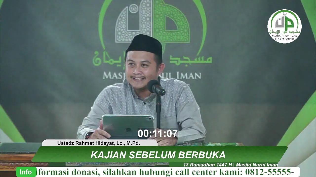13. Kajian Sebelum Berbuka - Ustadz Rahmat Hidayat, Lc., M.Pd.