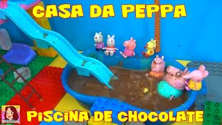 Peppa Pig Casa de Lego com Toboágua! Peppa Pig Lego House with waterslide! # peppapig #lego #peppa 