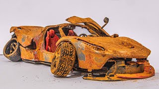 Ferrari Laferrari Aperta - Restoration Abandoned model car