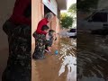 Brazilian Army Rescues People From Floodwaters in Southern Brazil