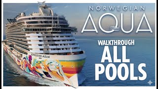Norwegian Aqua Ep05 All the Pool decks | Norwegian Aqua cruise FULL REVIEW 2025 Wealth