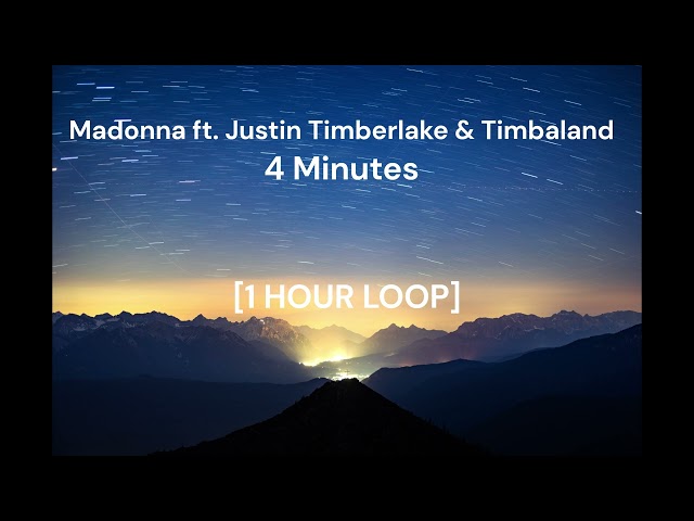 Madonna ft. Justin Timberlake & Timbaland - 4 Minutes [1 HOUR LOOP] class=