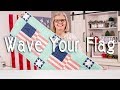 FREE Pattern: Wave Your Flag Tablerunner | Patriotic Fourth of July Tutorial | Fat Quarter Shop