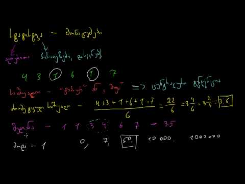 სტატისტიკის შესავალი: საშუალო, მედიანა და მოდა