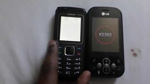 Nokia 1680c-2 vs LG KS360 | Speed Comparison (Robert Vasilescu)