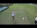 Golf swing 2013  andrew magee driver  elevated down the line  slow motion  hq 1080p