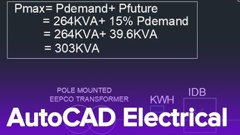 how to calculate total power || AutoCAD electrical Tutorial