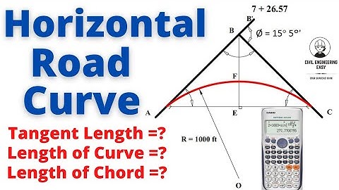 Surveying Horizontal Curve | Simple Curve | Problem | Highway Engineering