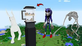 i Found Scariest BIRD WATCHER, SKINWALKER SONIC, ROAD CREATURE 😱 in Minecraft | Minecraft Horror |