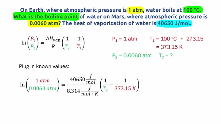 Chemistry: The Clausius-Clapeyron Equation (Part 1)