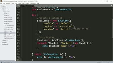 Setup credentials and AWS-SDK v3 for php part11