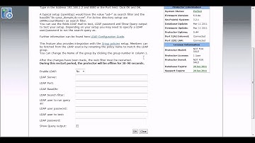 Protector UTM Web Filter LDAP Authentication