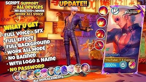 Script Skin Gusion KOF No Password Full Effect & Voice | Gusion Kof Skin Script | Terbaru Update